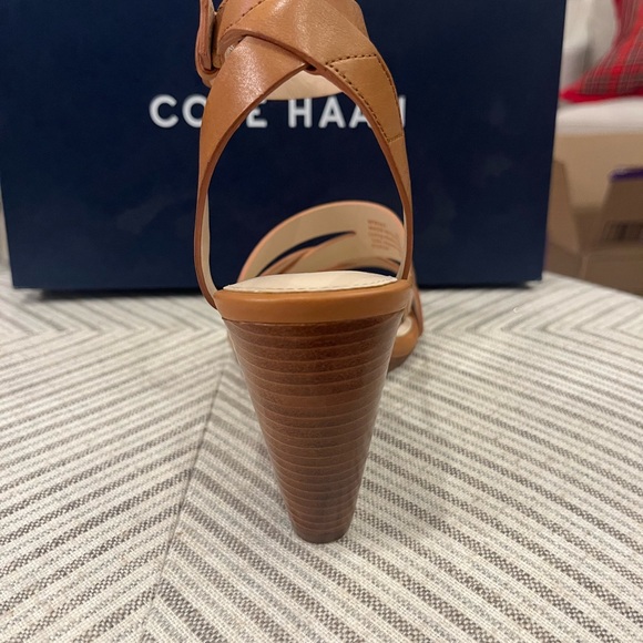 Cole Haan Marietta Wedge Sandal, Pecan Leather Size 6 Women’s Wedge. New in Box. - Picture 4 of 5
